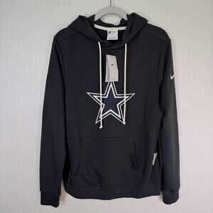 Nike Dallas Cowboys Hoodie Mens Small NFL Football Dri Fit Sweatshirt Grey NEW